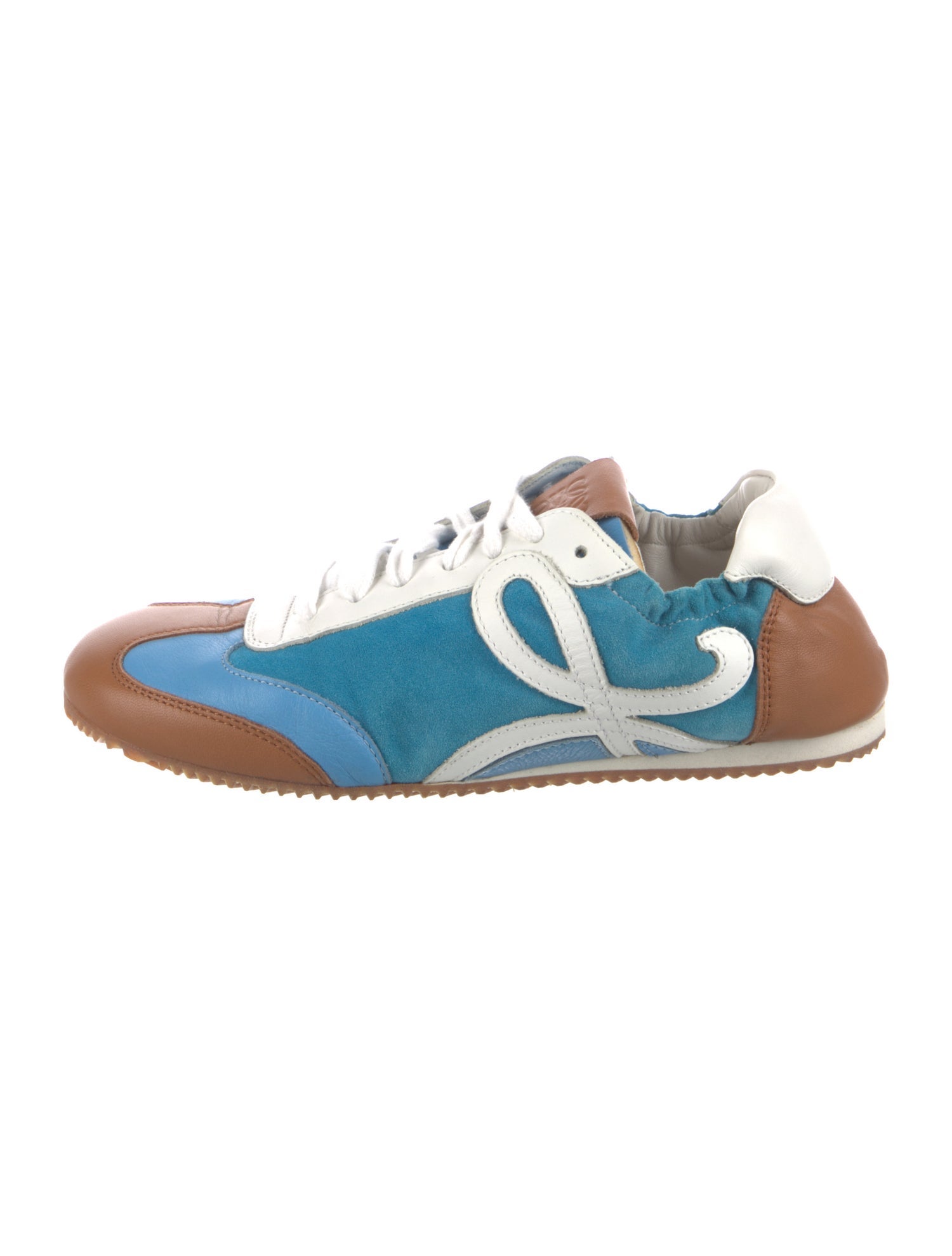 Loewe Nylon Colorblock Pattern Sneakers