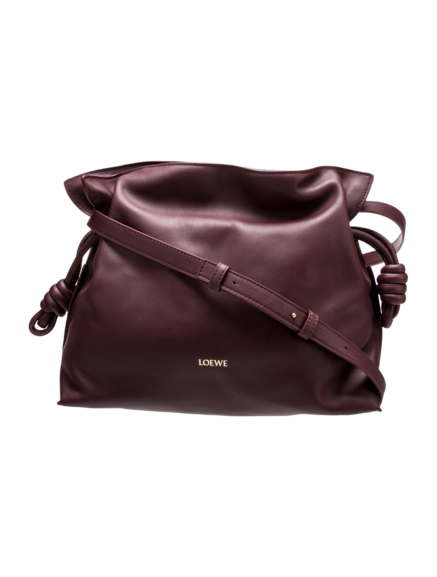 Loewe Flamenco Knot Clutch - Gold Shoulder Bags, Handbags