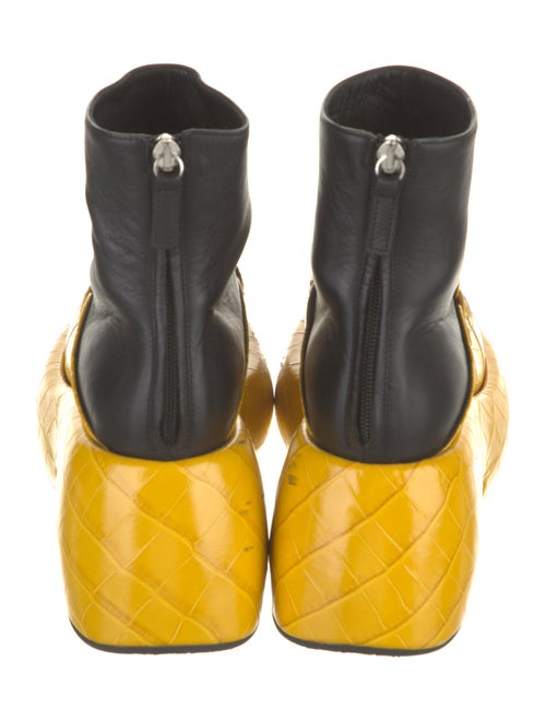 Loewe Embossed Leather Combat Boots