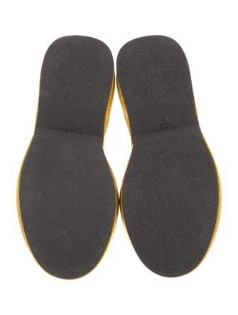 Loewe Embossed Leather Combat Boots