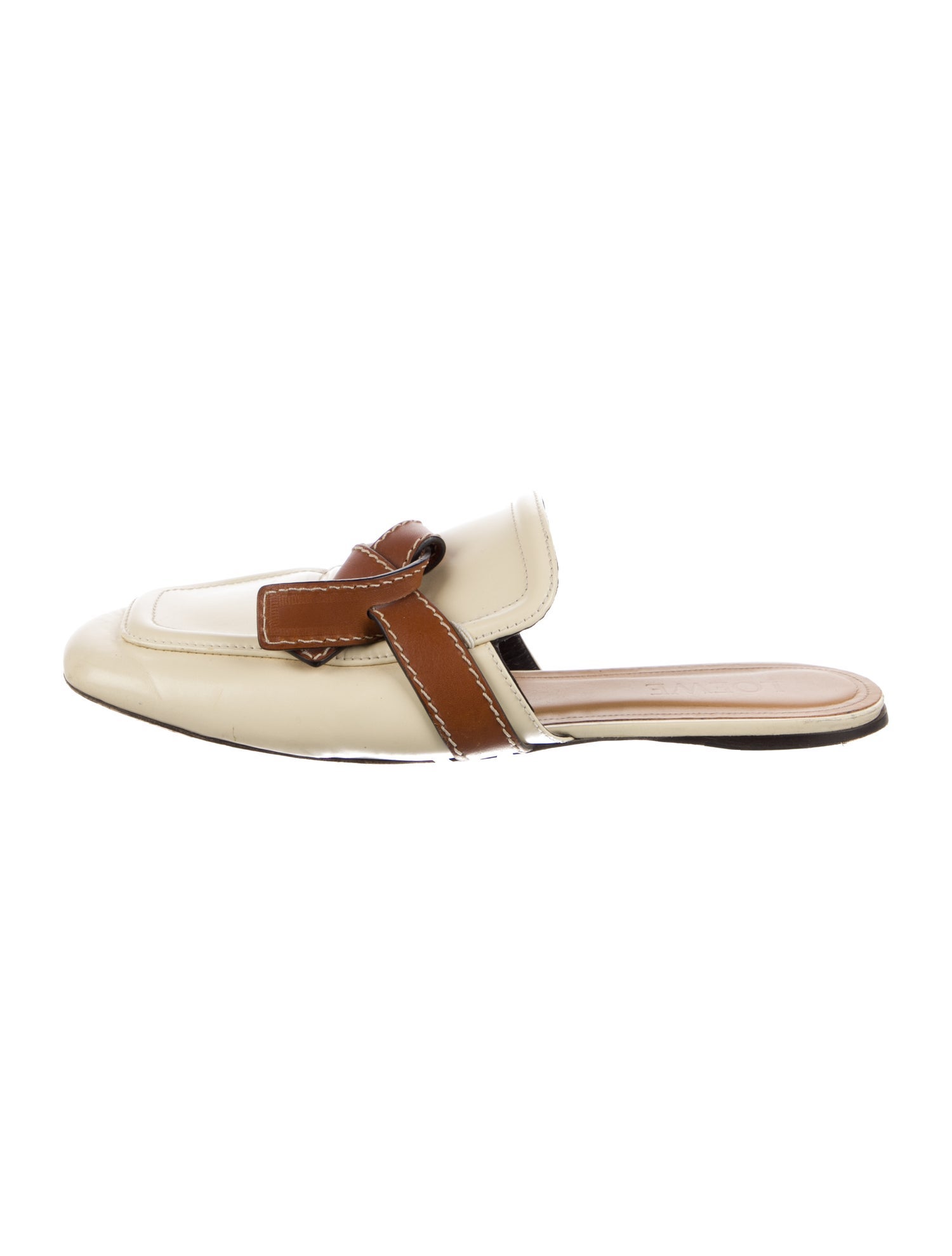 Loewe Leather Leather Trim Embellishment Mules
