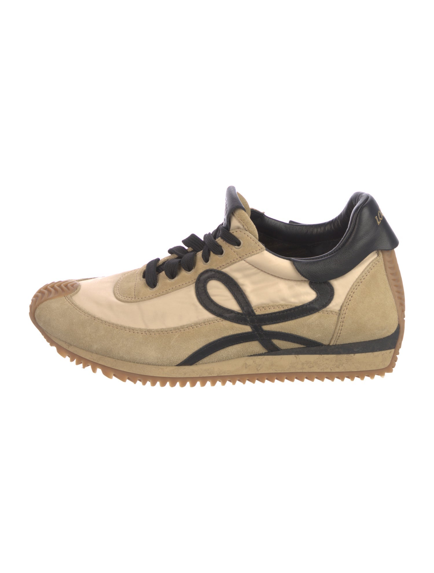 Loewe Suede Graphic Print Sneakers