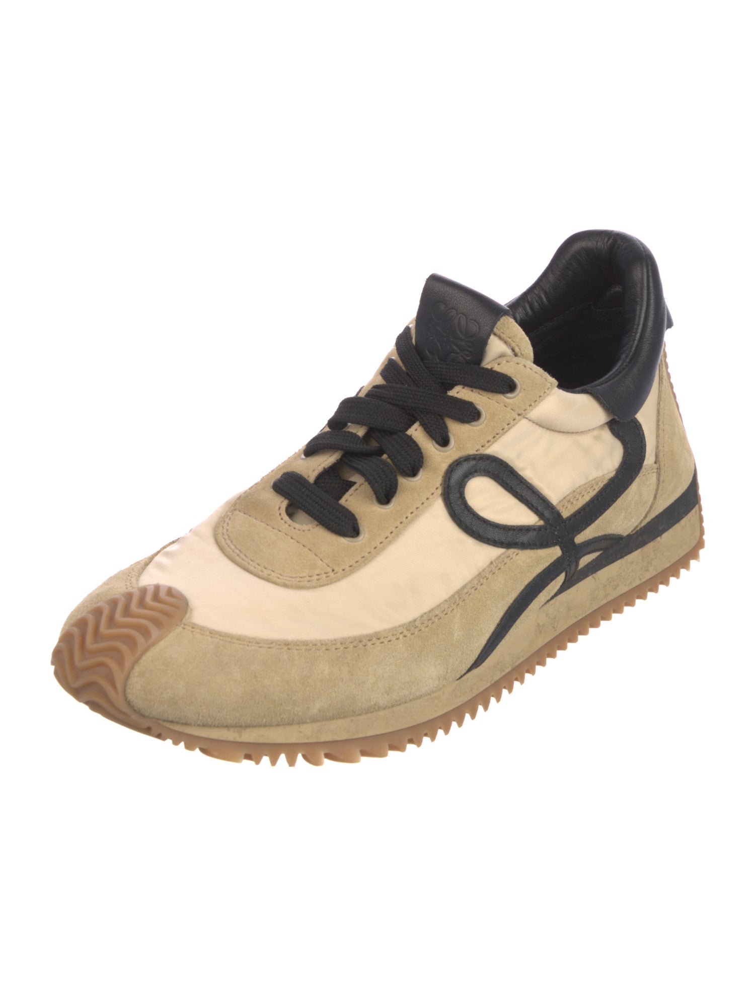 Loewe Suede Graphic Print Sneakers