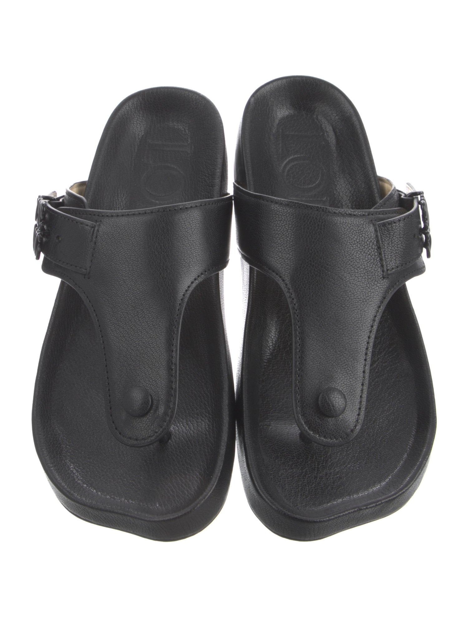 Loewe Leather Flip Flops w/ Tags