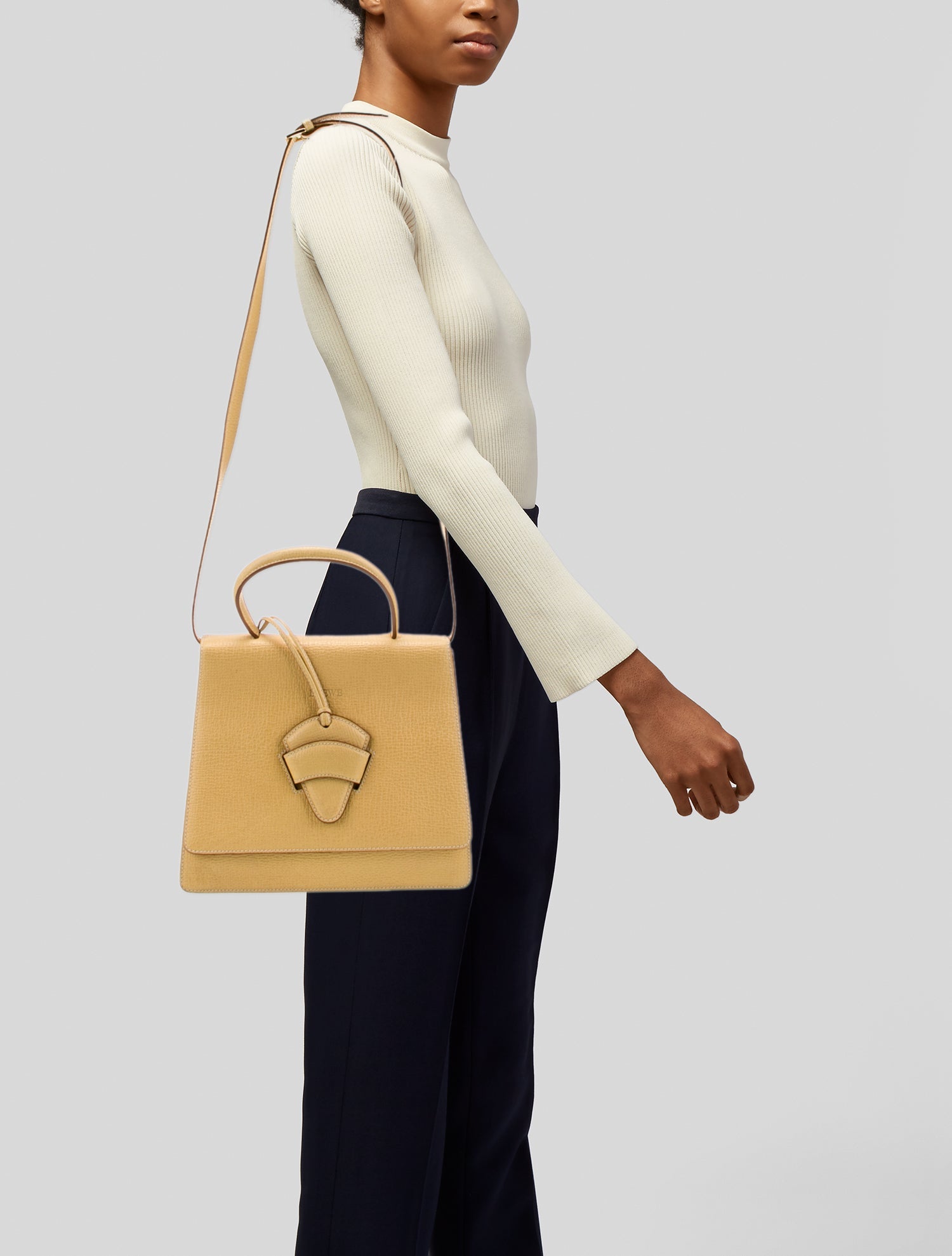 Loewe Leather Top Handle Bag