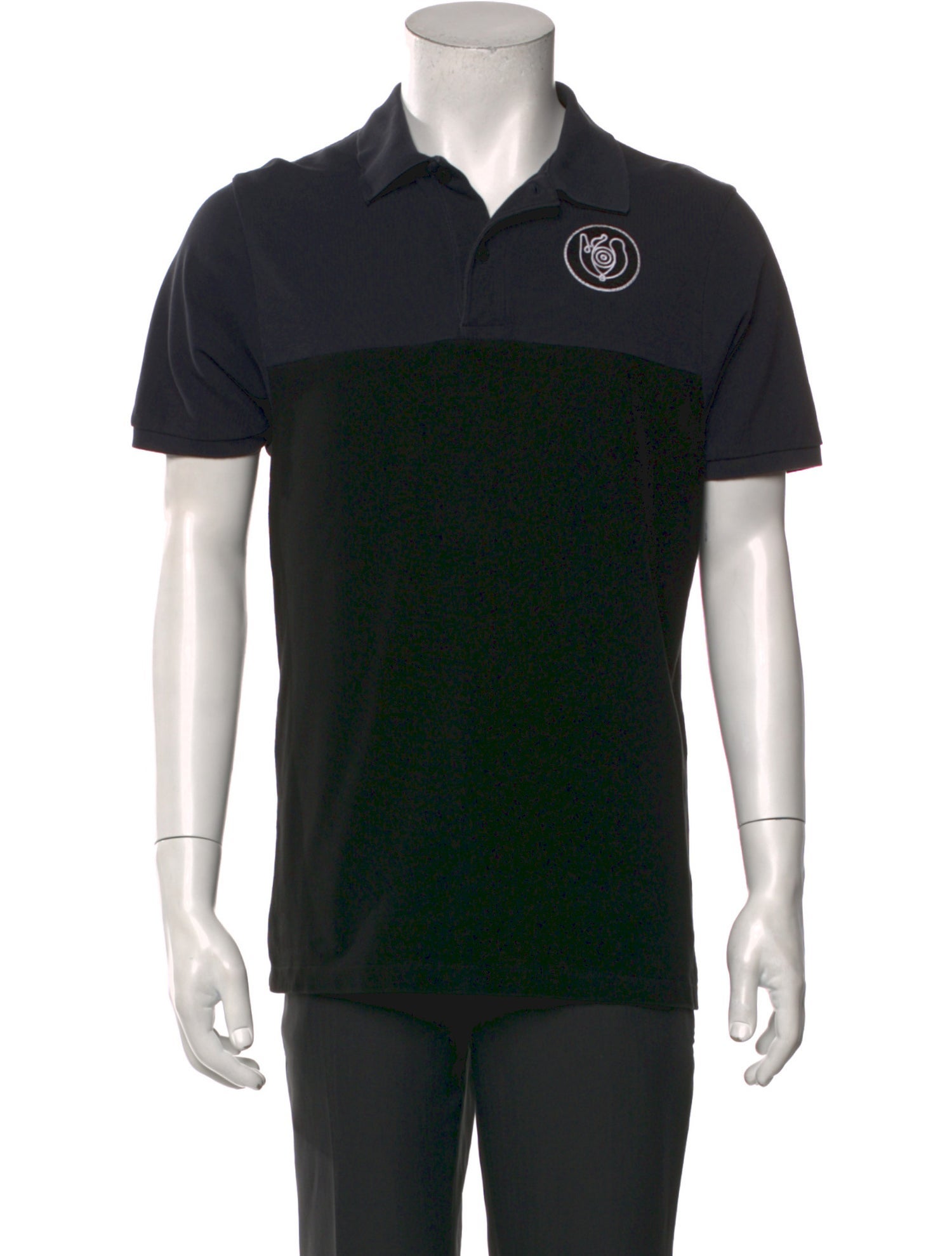 Loewe Colorblock Pattern Collar Polo Shirt