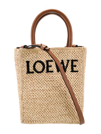 Loewe Raffia Raffia with Leather Trim