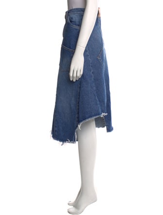 Loewe Raw-Edge Trim Midi Length Skirt