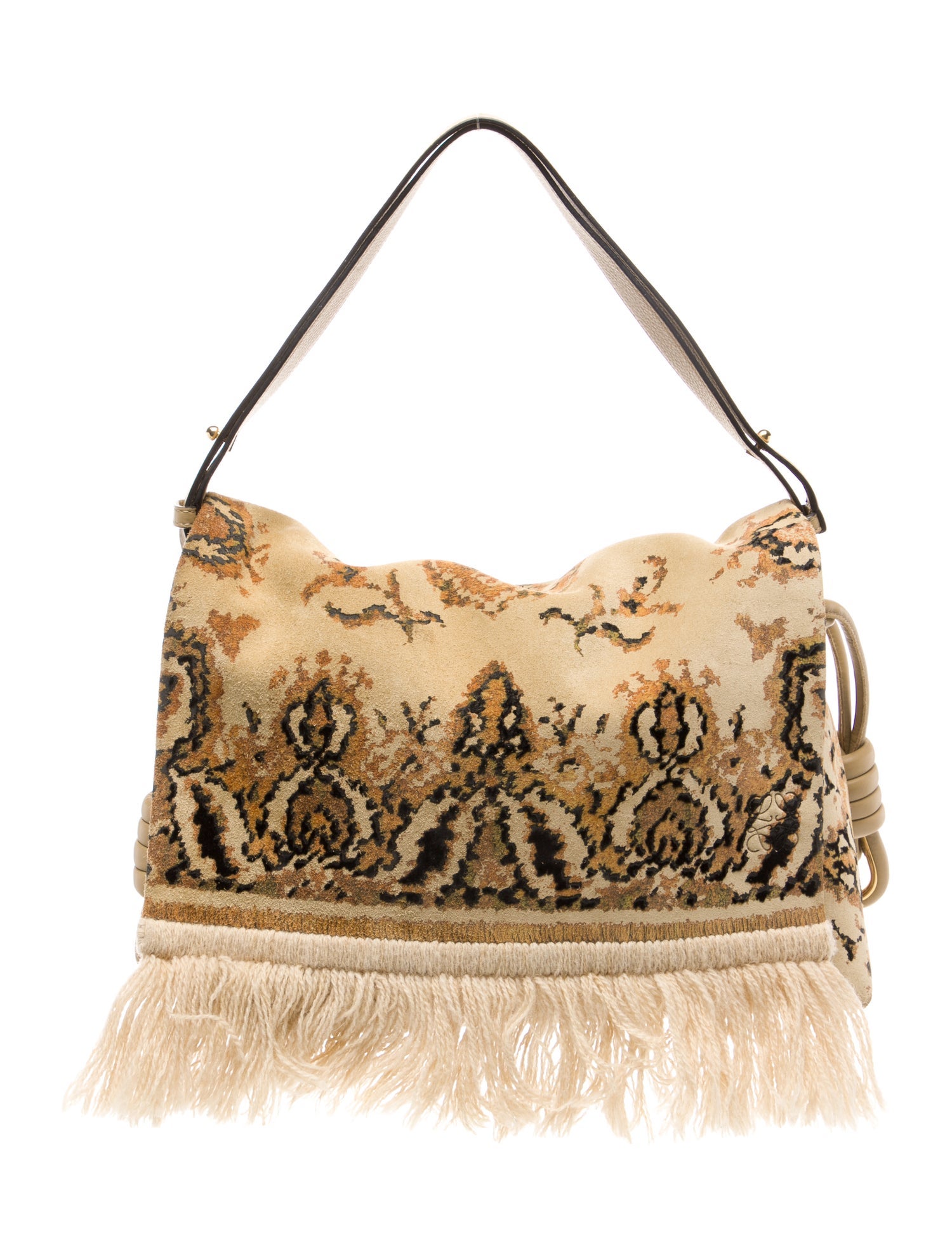 Dolce & Gabbana Suede Butterfly Shoulder Bag - Brown