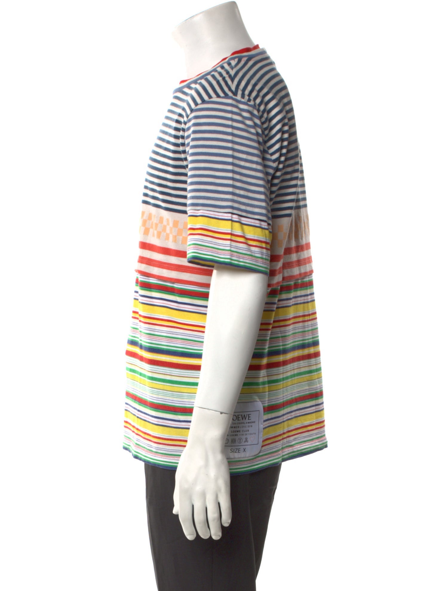 Loewe Striped Crew Neck T-Shirt