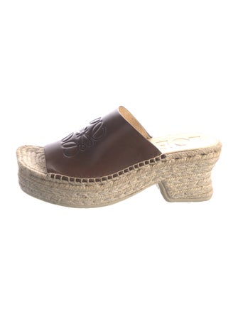 Loewe Leather Printed Espadrilles