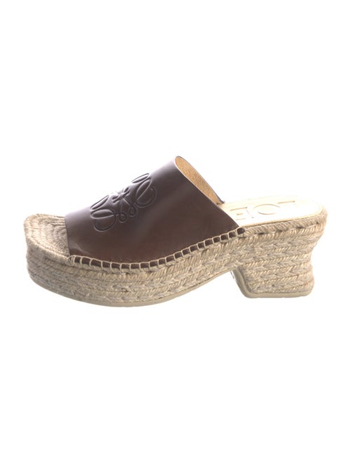Loewe Leather Printed Espadrilles