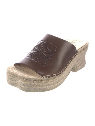 Loewe Leather Printed Espadrilles