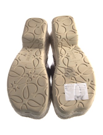 Loewe Leather Printed Espadrilles