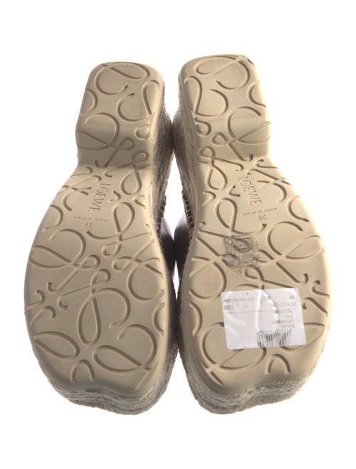 Loewe Leather Printed Espadrilles