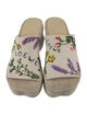 Loewe Raffia Floral Print Espadrilles