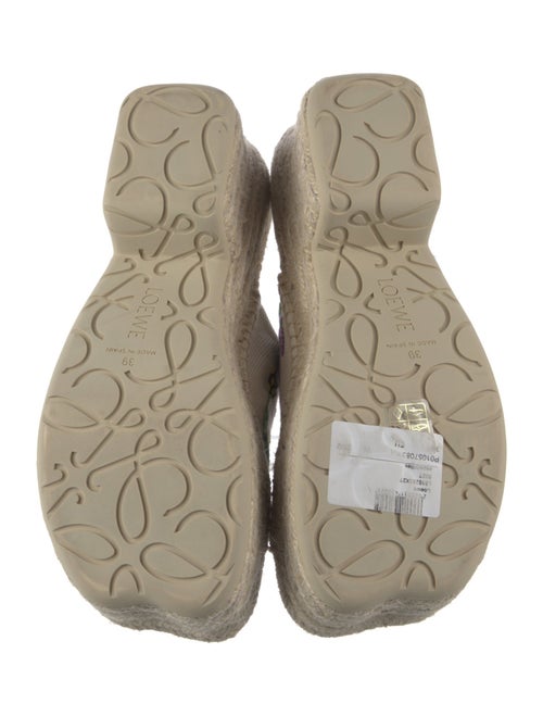 Loewe Raffia Floral Print Espadrilles