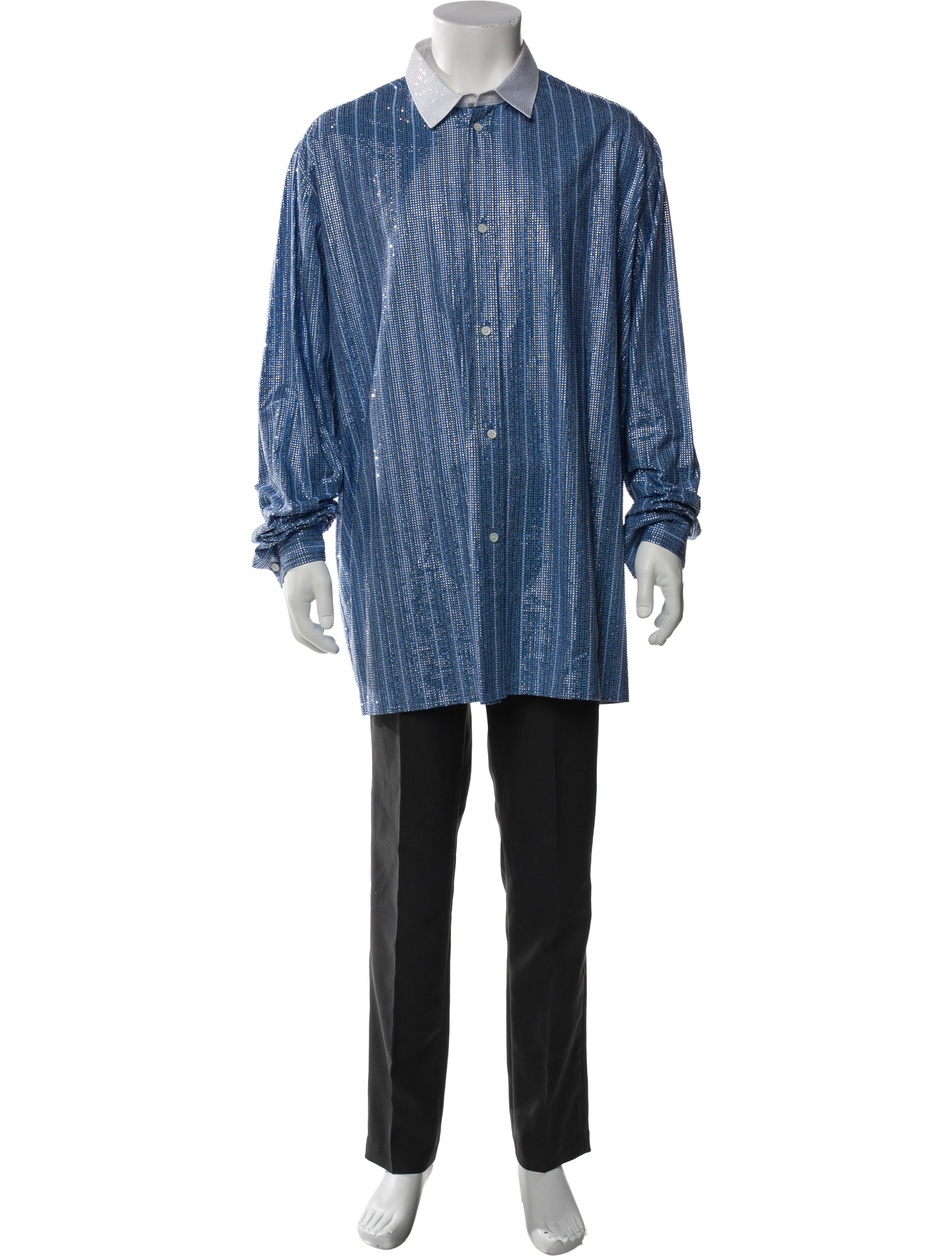 Loewe Lace Pattern Long Sleeve Shirt