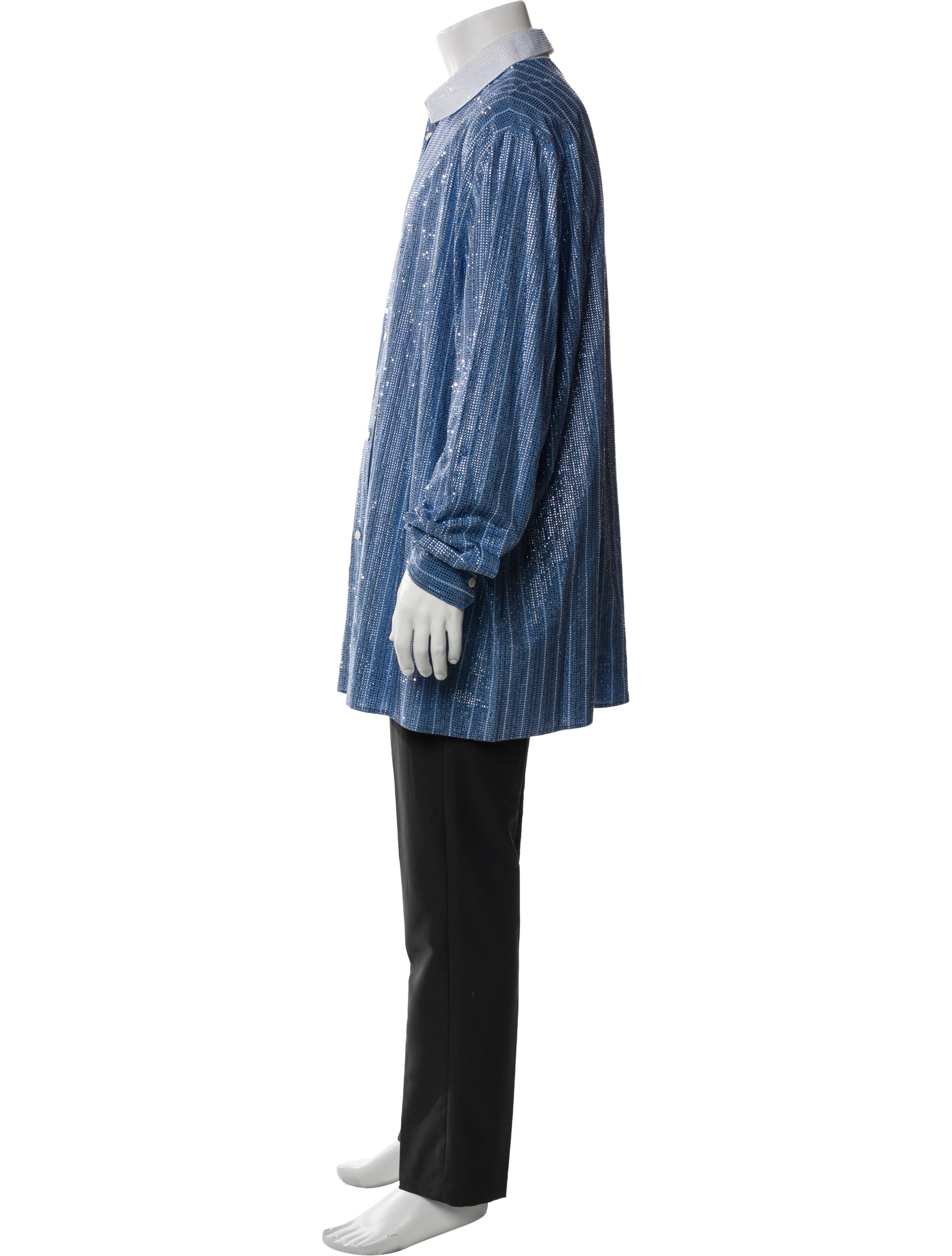 Loewe Lace Pattern Long Sleeve Shirt