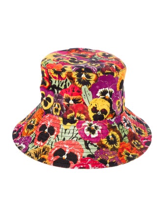 Loewe Canvas Pattern Print Bucket Hat