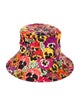 Loewe Canvas Pattern Print Bucket Hat