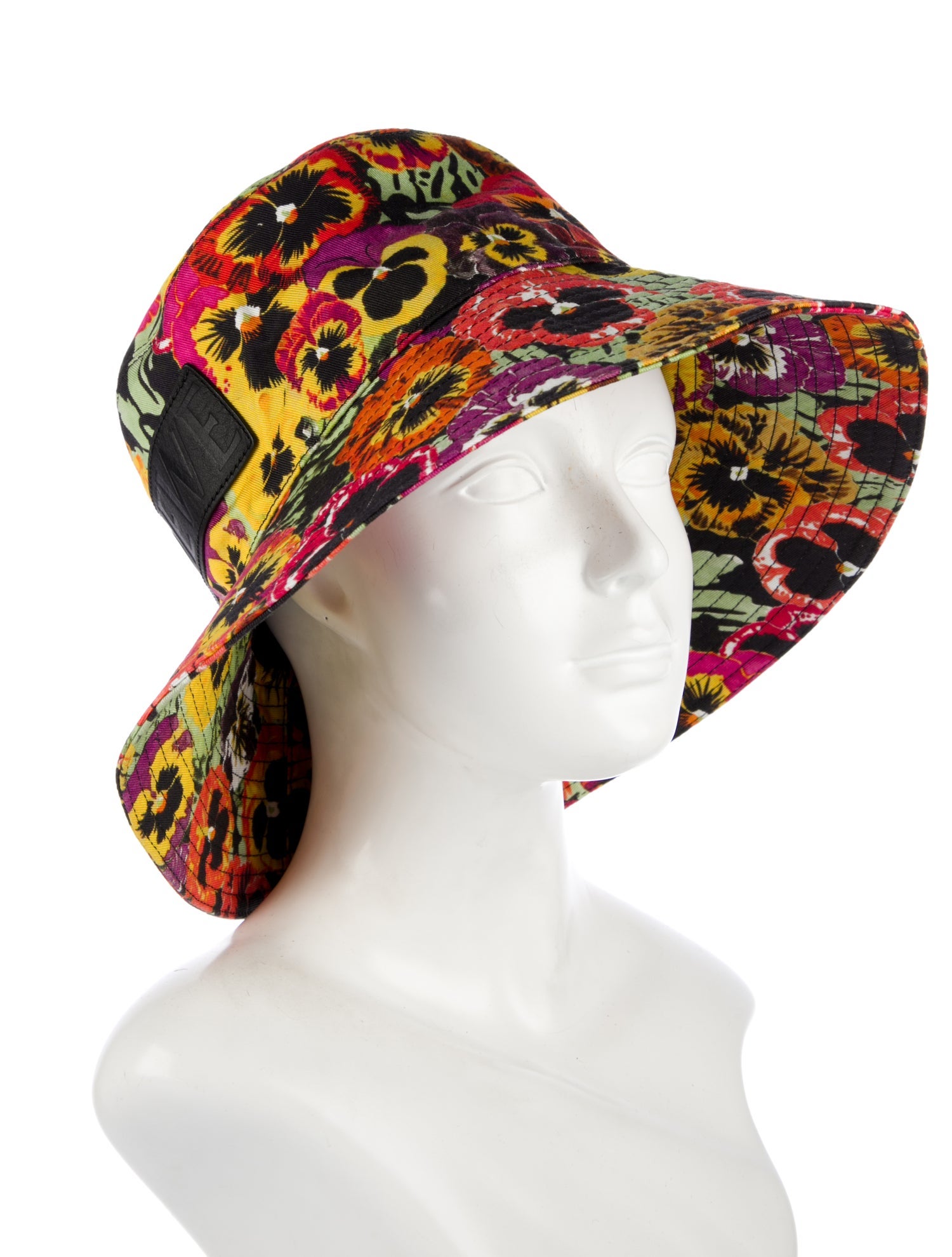 Loewe Canvas Pattern Print Bucket Hat