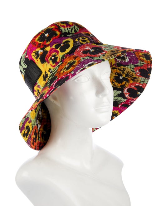 Loewe Canvas Pattern Print Bucket Hat