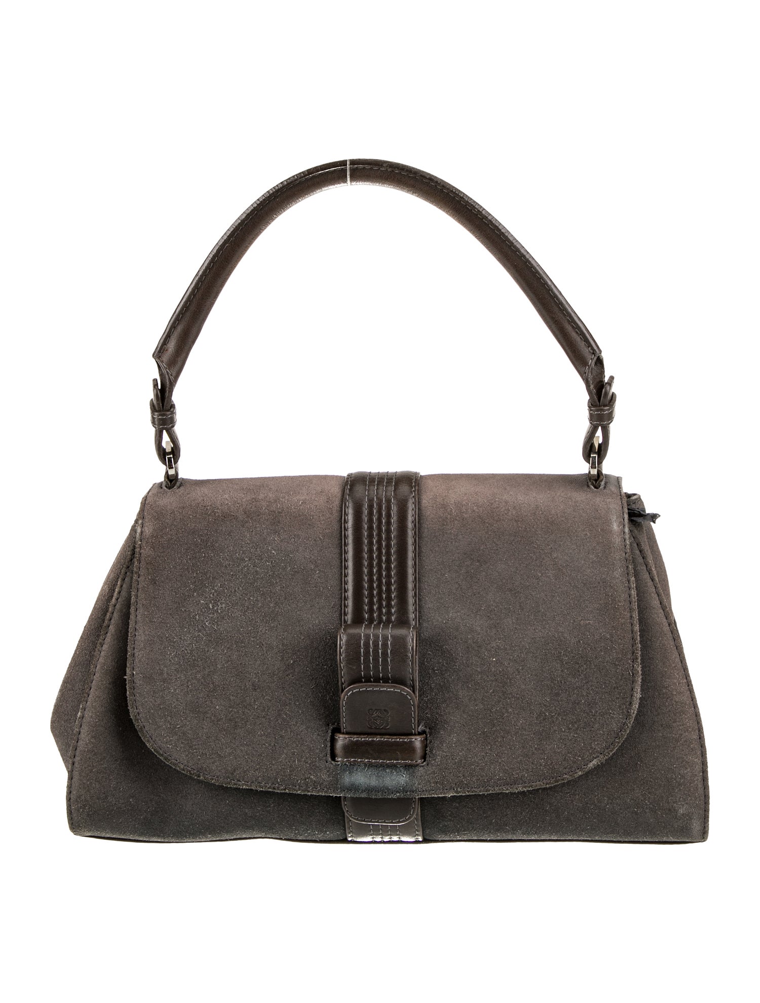 Loewe Suede Top Handle Bag