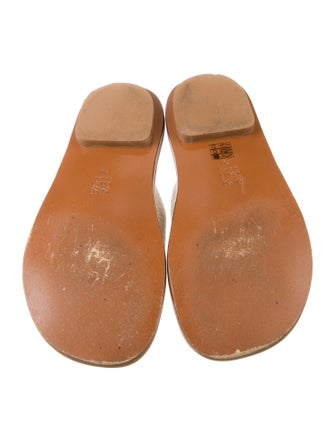 Loewe Canvas Colorblock Pattern Slides