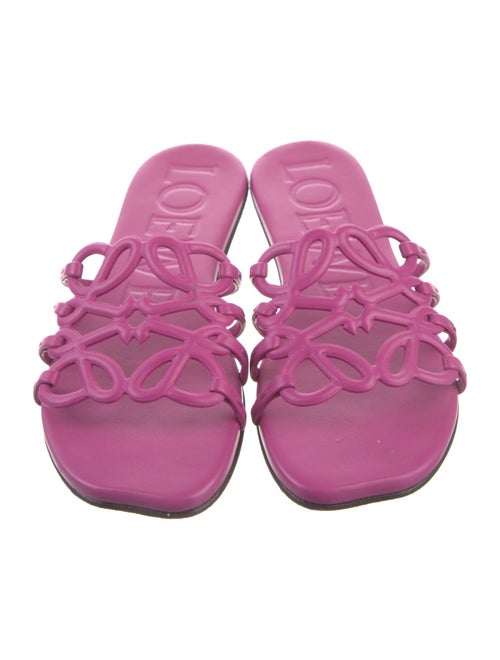 Loewe Leather Lasercut Accents Slides