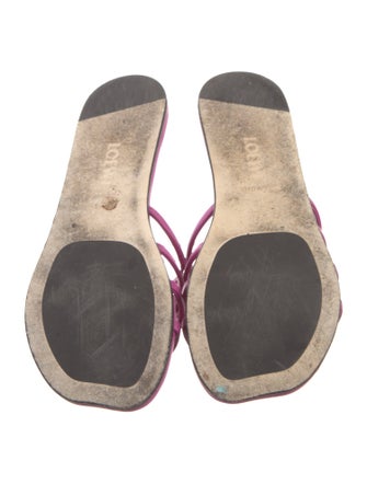 Loewe Leather Lasercut Accents Slides