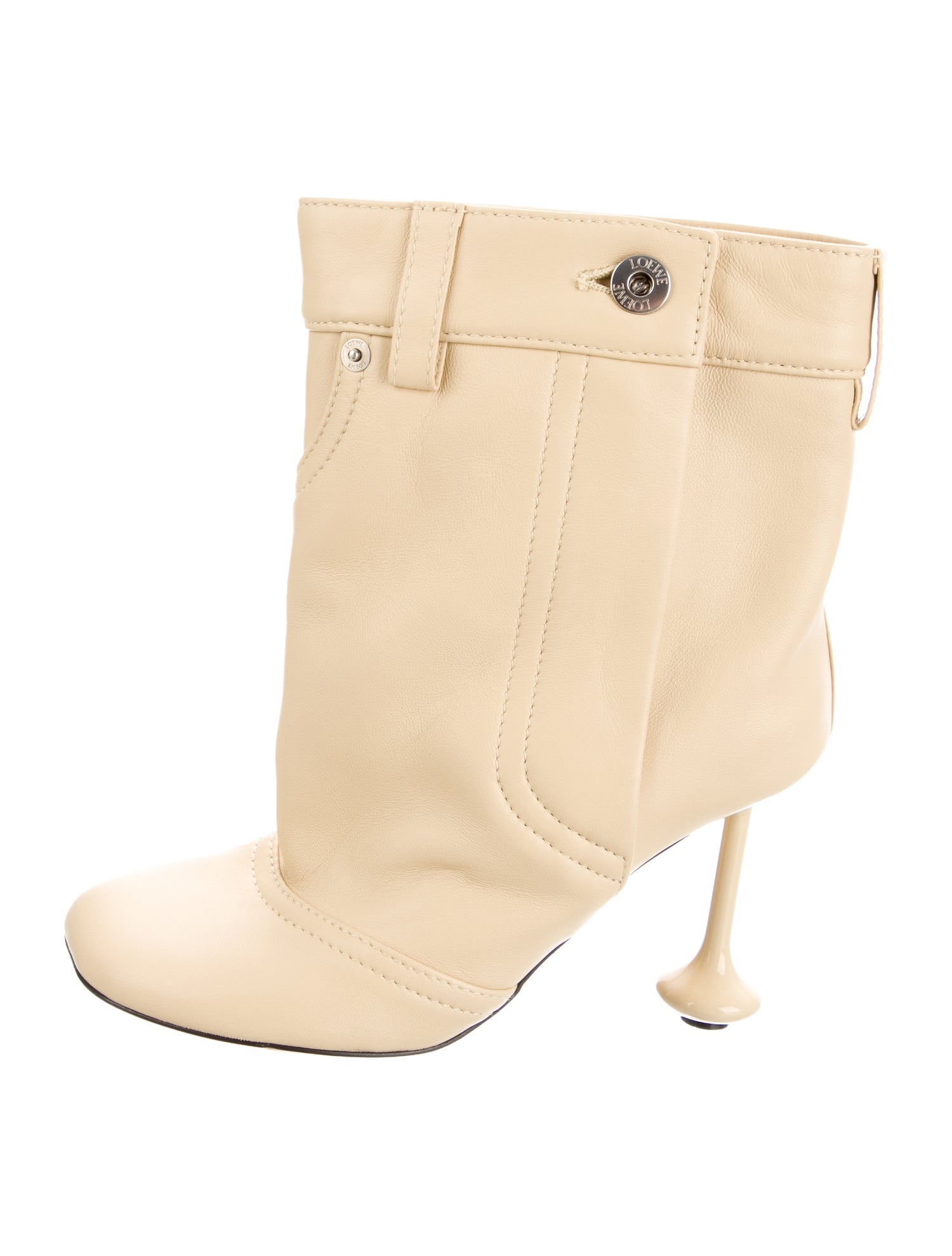 Loewe Leather Studded Accents Boots