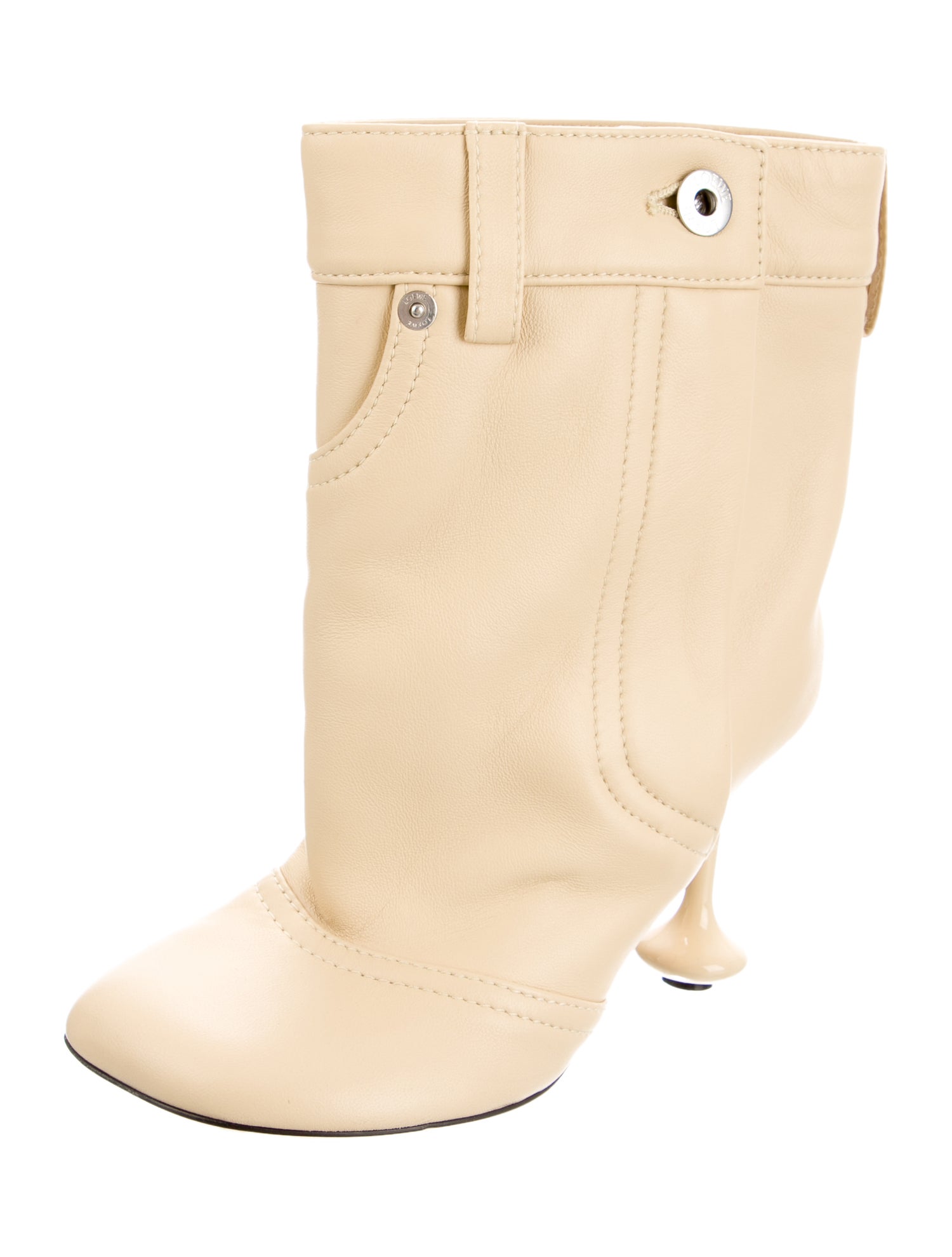 Loewe Leather Studded Accents Boots