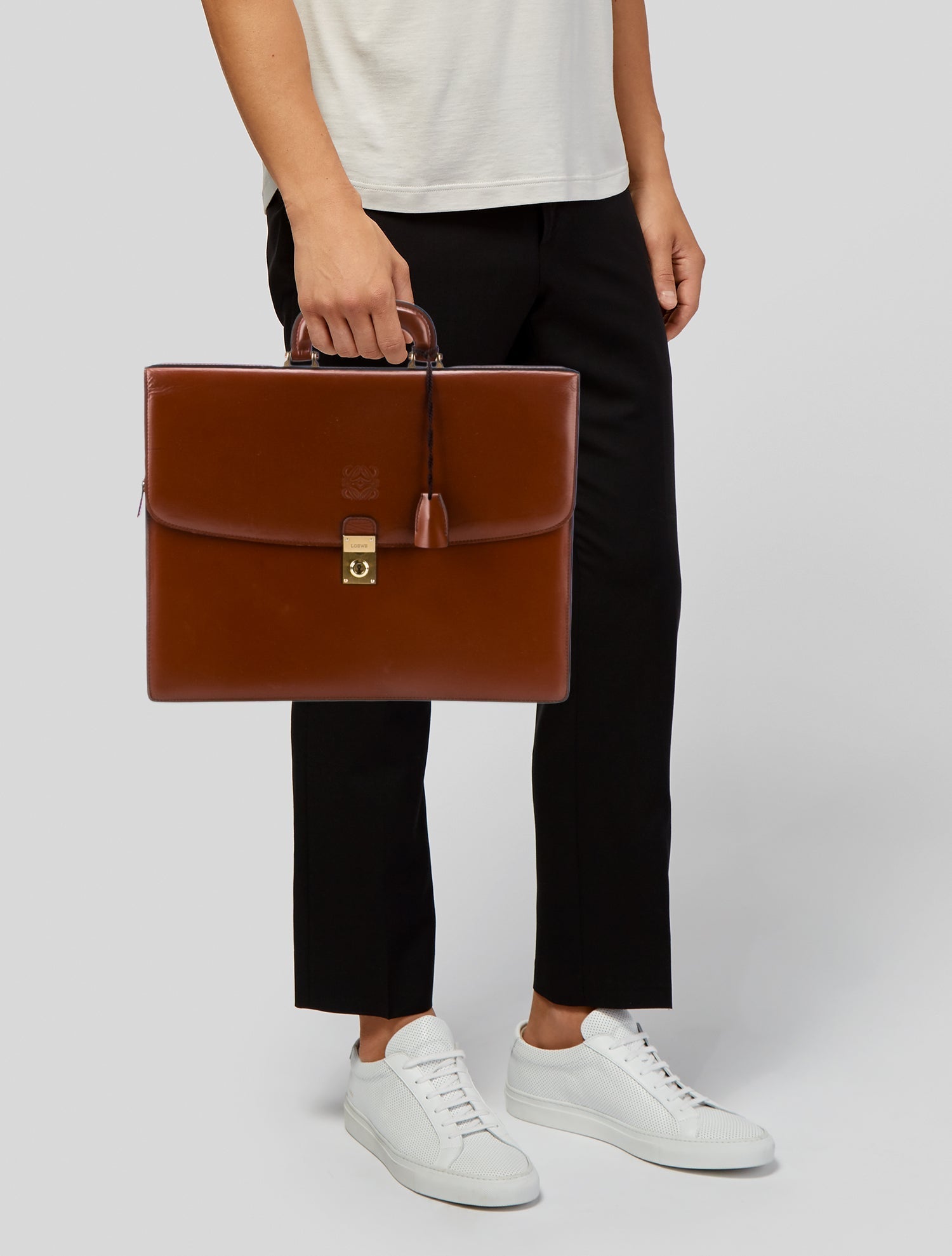 Loewe Leather Briefcase Vintage