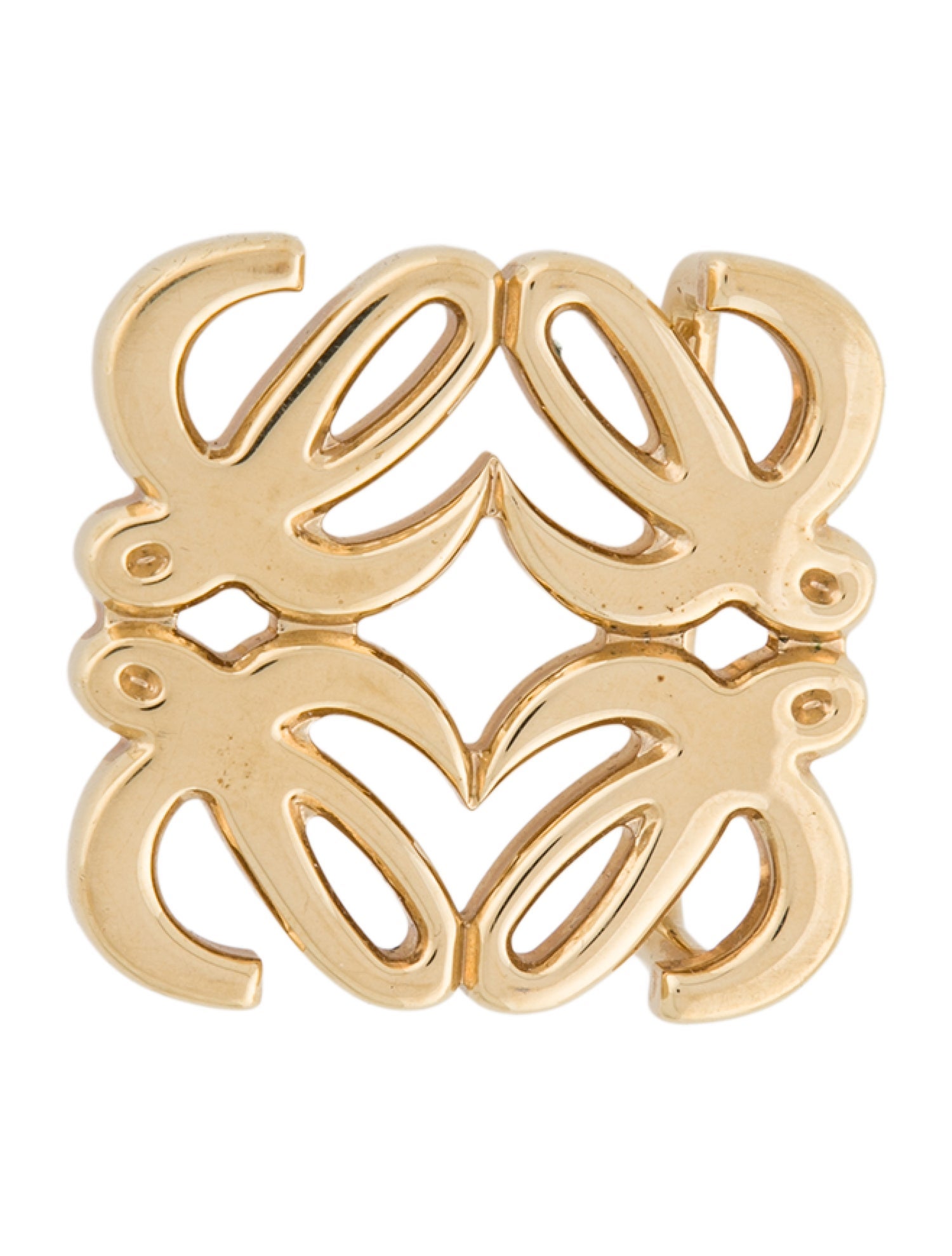 Loewe Gold Anagram Belt Buckle