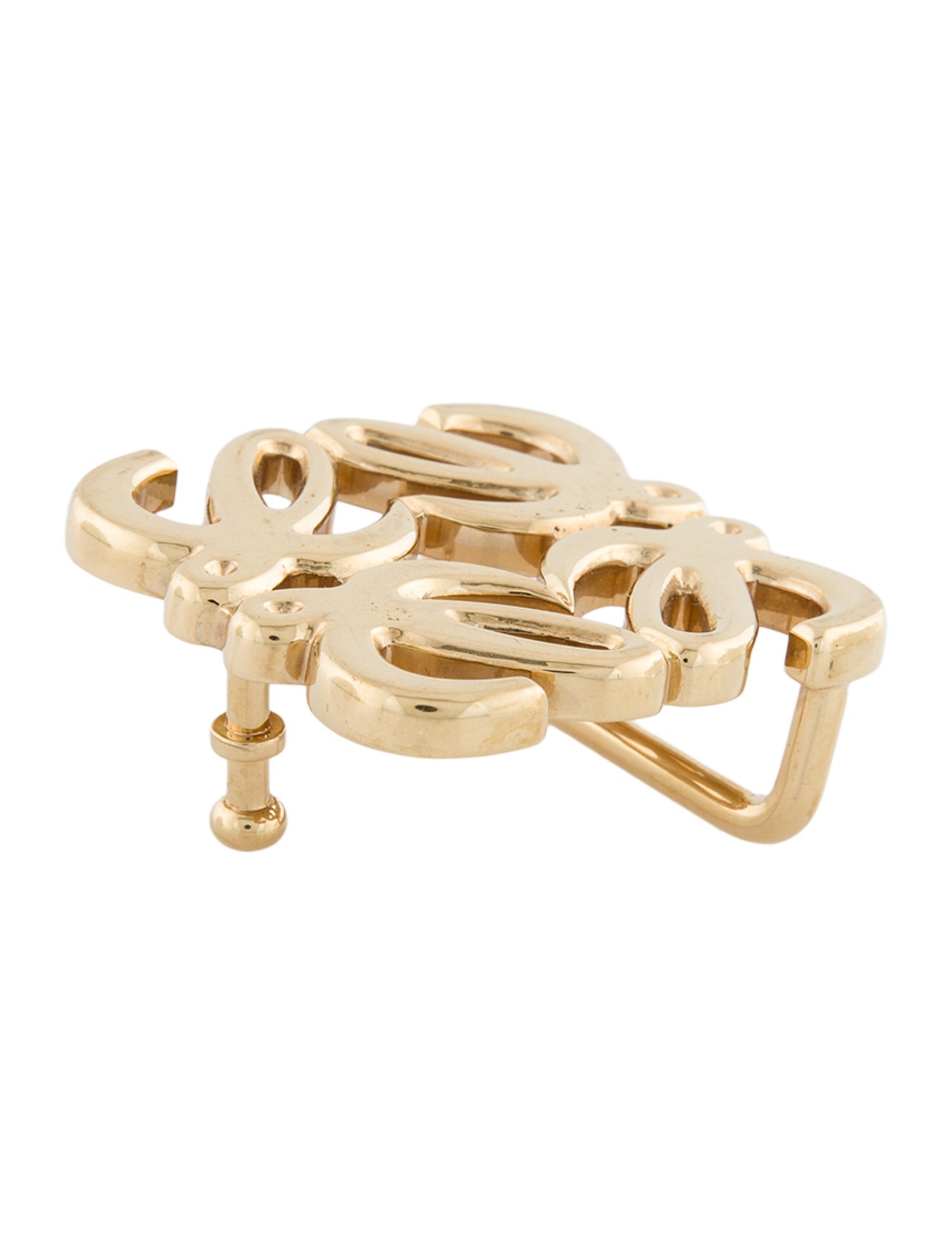 Loewe Gold Anagram Belt Buckle