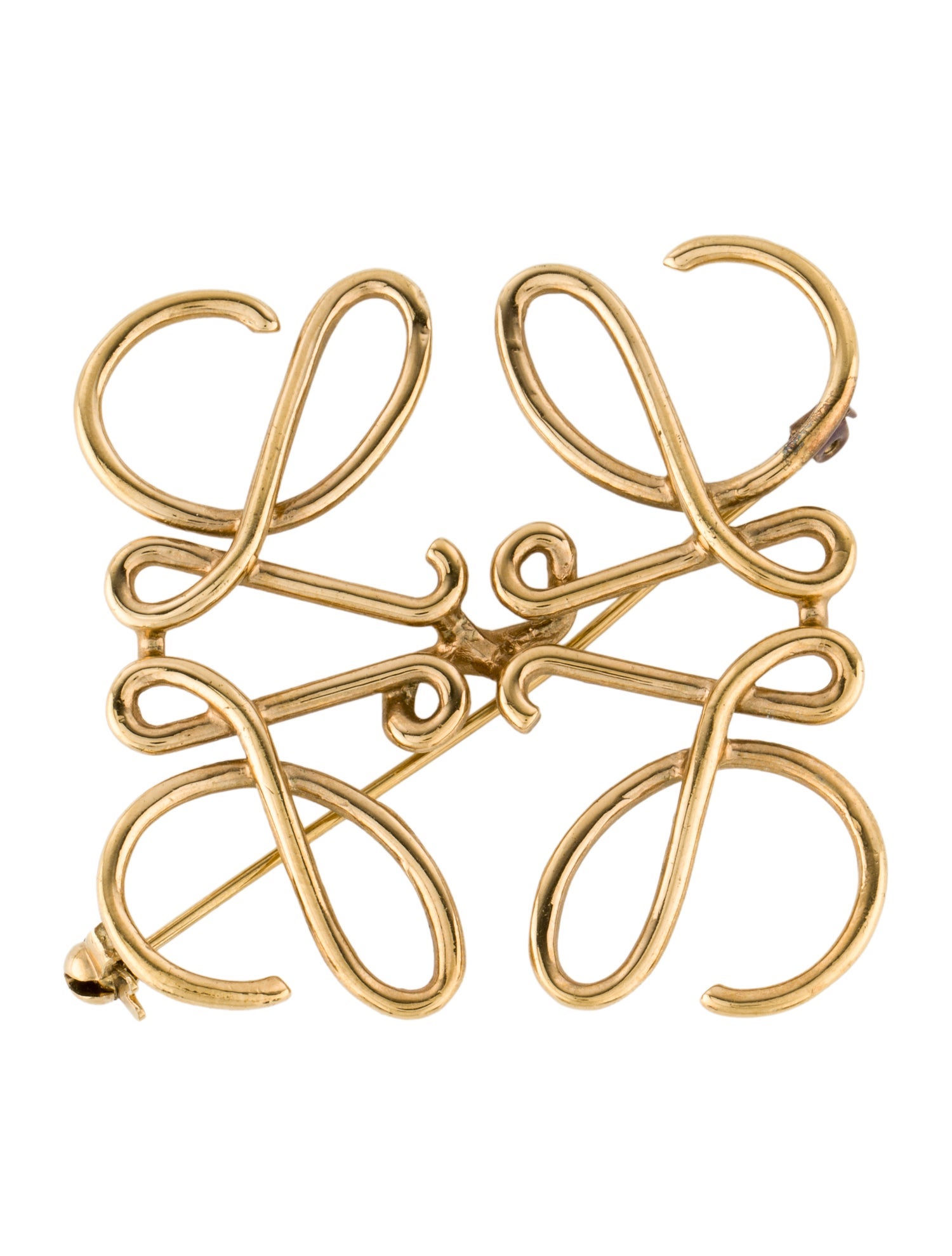 Loewe Anagram Pin Brooch