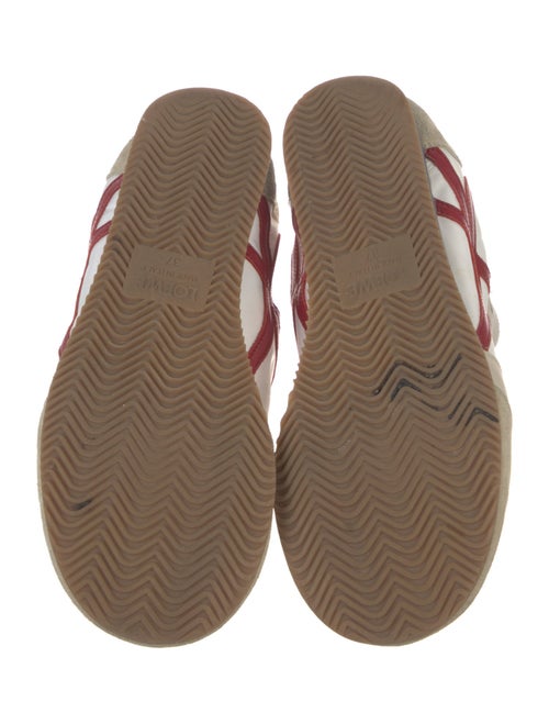 Loewe Suede Colorblock Pattern Sneakers