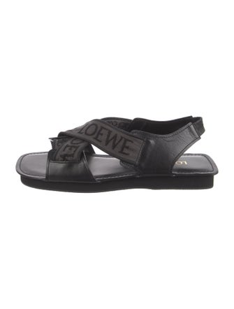 Loewe Leather Printed Sandals