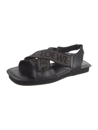Loewe Leather Printed Sandals