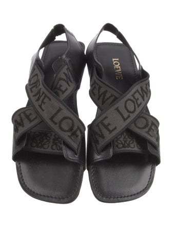 Loewe Leather Printed Sandals