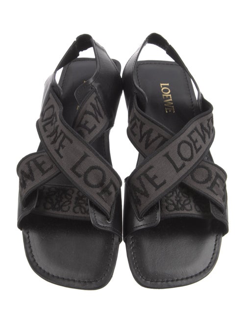 Loewe Leather Printed Sandals