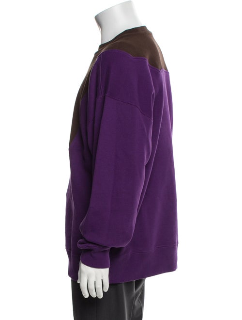 Loewe Colorblock Pattern Crew Neck Sweatshirt