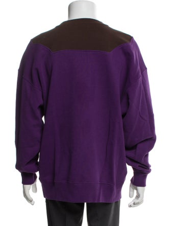 Loewe Colorblock Pattern Crew Neck Sweatshirt