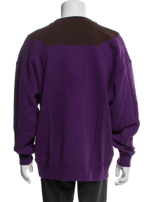 Loewe Colorblock Pattern Crew Neck Sweatshirt