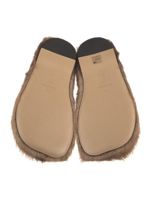 Loewe Fur Loafers