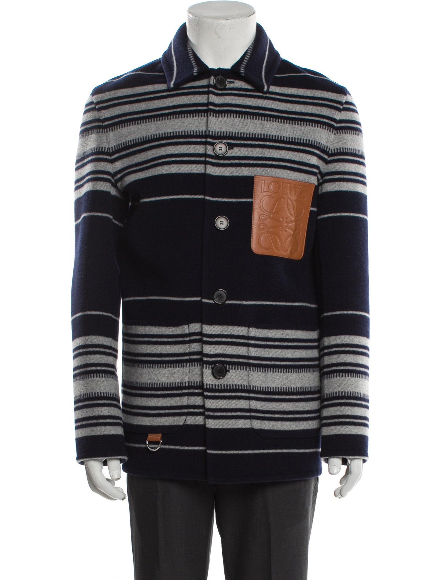 Loewe Wool Striped Jacket