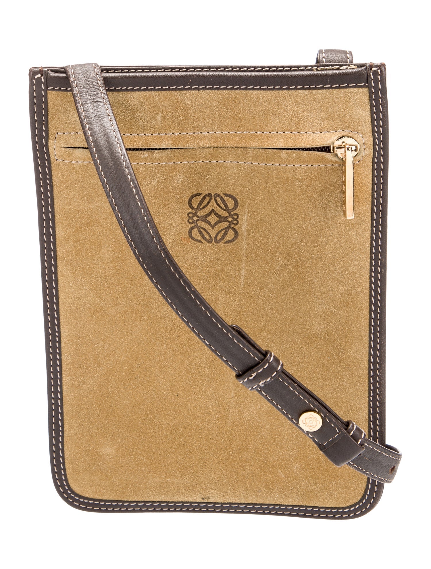 Loewe Suede Crossbody Bag