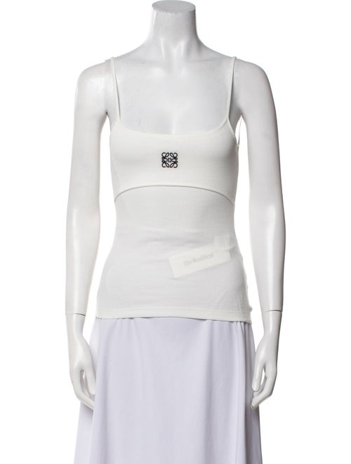 Loewe Graphic Print Square Neckline Top