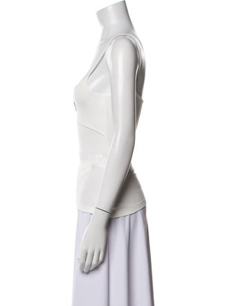 Loewe Graphic Print Square Neckline Top